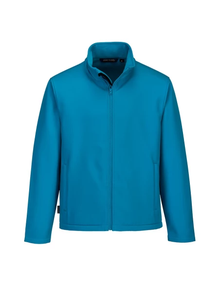 Softshell homme Print & Promo (2 couches) couleur : Aqua taille XXXL - PORTWEST