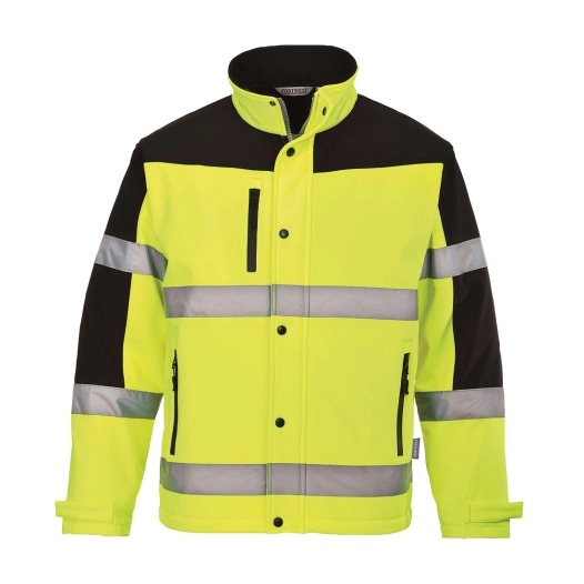 Softshell HV Bicolore (3 couches) couleur : Jaune taille XXXL - PORTWEST