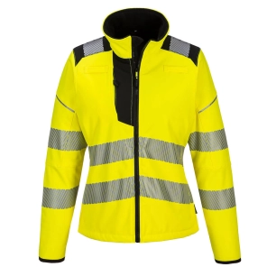 Softshell PW3 haute visibilité pour femmes couleur : Jaune/Noir taille M - PORTWEST