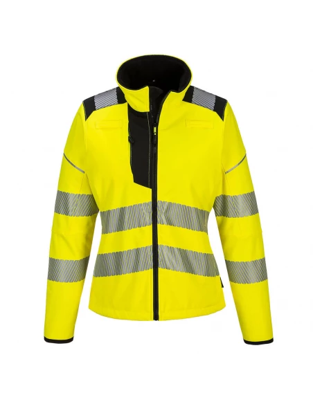 Softshell PW3 haute visibilité pour femmes couleur : Jaune/Noir taille XL - PORTWEST