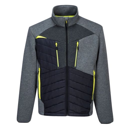 Veste baffle hybride DX4 couleur : Gris Métal taille M - PORTWEST
