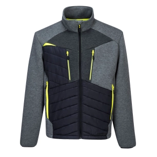 Veste baffle hybride DX4 couleur : Gris Métal taille M - PORTWEST