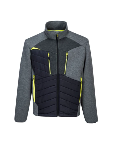 Veste baffle hybride DX4 couleur : Gris Métal taille XXXL - PORTWEST