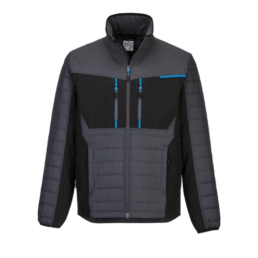 Veste bi-matière WX3 Baffle couleur : Gris Métal taille S - PORTWEST