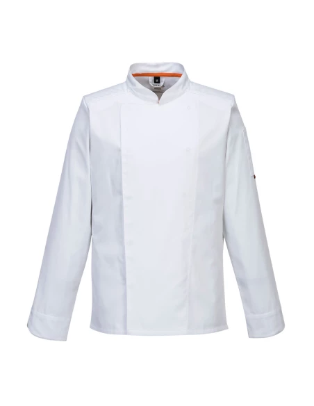 Veste Cuisine Meshair Pro L/S couleur : Blanc taille L - PORTWEST