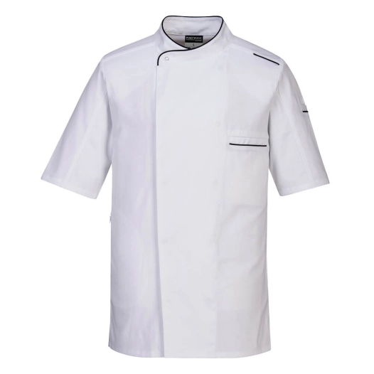 Veste de chef Surrey M/C couleur : Blanc taille S - PORTWEST