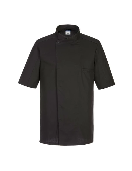 Veste de chef Surrey M/C couleur : Noir taille XXL - PORTWEST