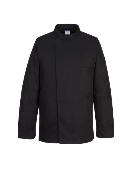Veste de chef Surrey M/L couleur : Noir taille XXL - PORTWEST