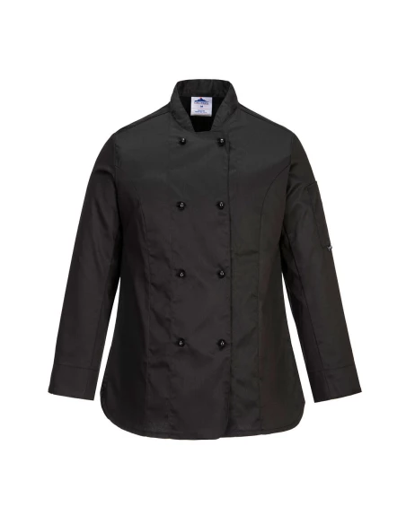 Veste de cuisine Femme Rachel couleur : Noir taille XXL - PORTWEST