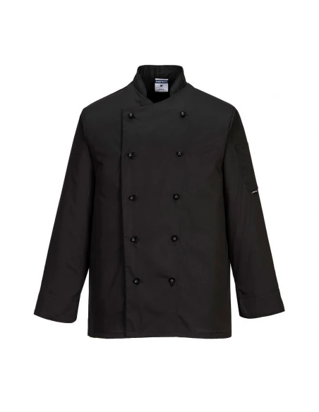 Veste de cuisine Somerset couleur : Noir taille XL - PORTWEST
