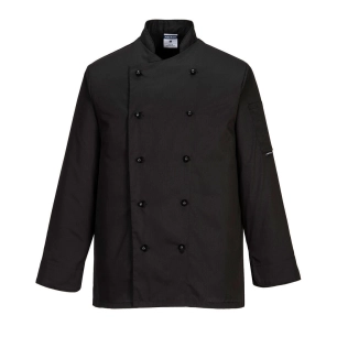 Veste de cuisine Somerset couleur : Noir taille XXXL - PORTWEST