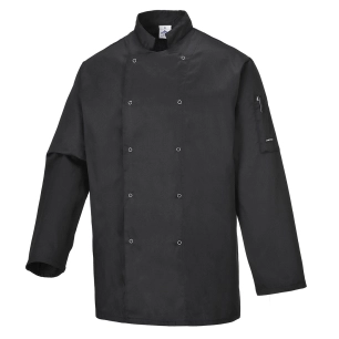 Veste de cuisine Suffolk couleur : Noir taille XL - PORTWEST