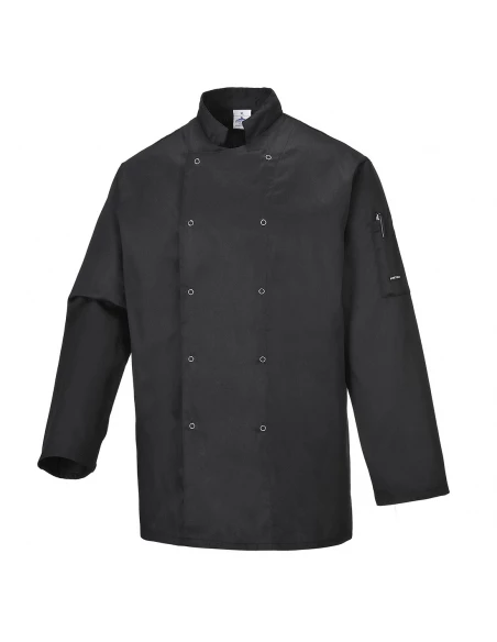 Veste de cuisine Suffolk couleur : Noir taille XXXL - PORTWEST