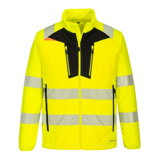 Veste hybride haute visibilité DX4 couleur : Jaune/Noir taille S - PORTWEST