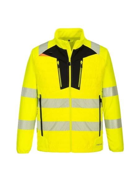 Veste hybride haute visibilité DX4 couleur : Jaune/Noir taille S - PORTWEST