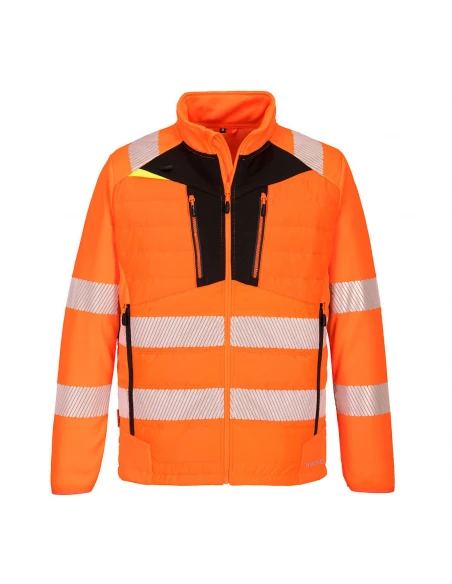 Veste hybride haute visibilité DX4 couleur : Orange/Noir taille M - PORTWEST