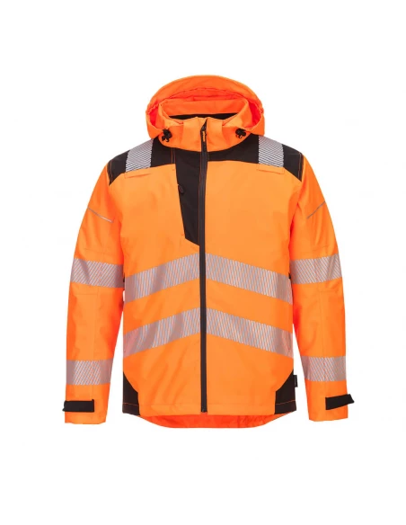 Veste Imper-Respirante Extreme PW3 couleur : Orange/Noir taille M - PORTWEST