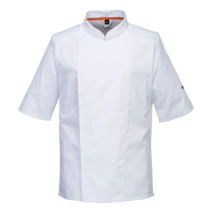 Veste de cuisinier Maille Pro S/S couleur : Blanc taille S - PORTWEST