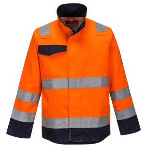 Veste Modaflame Orange/Marine RIS couleur : Orange/Marine taille L - PORTWEST