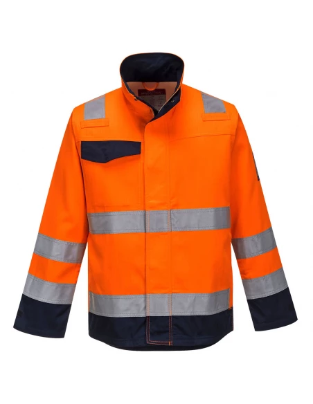 Veste Modaflame Orange/Marine RIS couleur : Orange/Marine taille S - PORTWEST