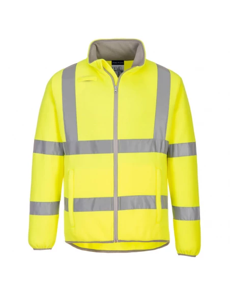 Veste polaire Eco Haute Visibilité couleur : Jaune taille M - PORTWEST
