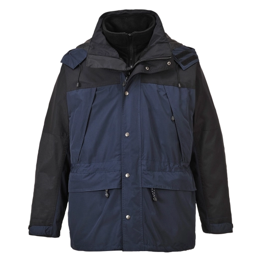 Veste respirante Orkney 3 en 1 couleur : Marine taille S - PORTWEST