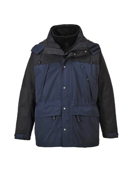 Veste respirante Orkney 3 en 1 couleur : Marine taille XXL - PORTWEST