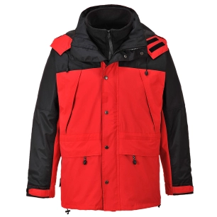 Veste respirante Orkney 3 en 1 couleur : Rouge taille M - PORTWEST