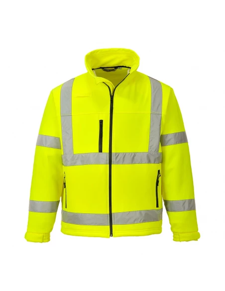 Veste softshell Classic Hi-Vis (3 couches) couleur : Jaune taille XL - PORTWEST