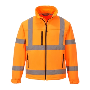 Veste softshell Classic Hi-Vis (3 couches) couleur : Orange taille M - PORTWEST