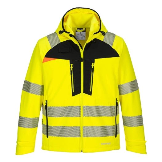 Veste Softshell HV DX4 couleur : Jaune/Noir taille 4XL - PORTWEST