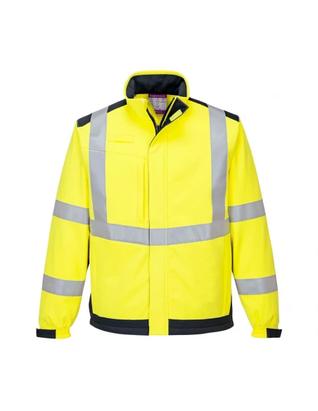 veste softshell modaflame multi norme arc électrique couleur : Jaune/Marine taille M - PORTWEST