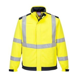 veste softshell modaflame multi norme arc électrique couleur : Jaune/Marine taille XL - PORTWEST