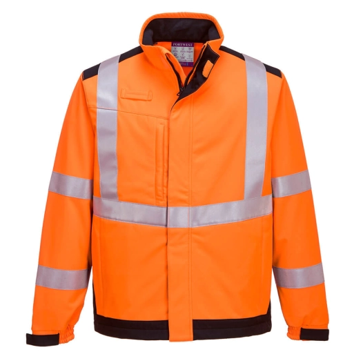 veste softshell modaflame multi norme arc électrique couleur : Orange/Marine taille L - PORTWEST