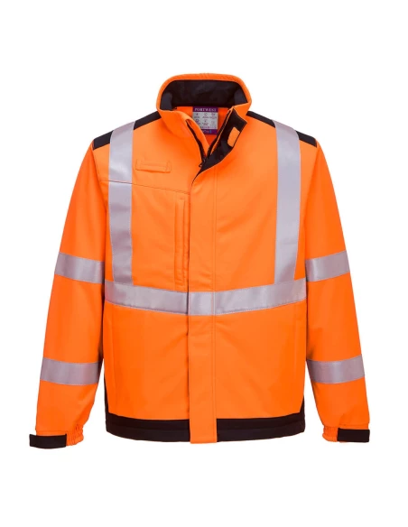 veste softshell modaflame multi norme arc électrique couleur : Orange/Marine taille XXXL - PORTWEST