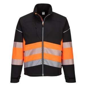 Veste Softshell PW3 Haute Visibilité Classe 1 couleur : Noir/Orange taille XXL - PORTWEST