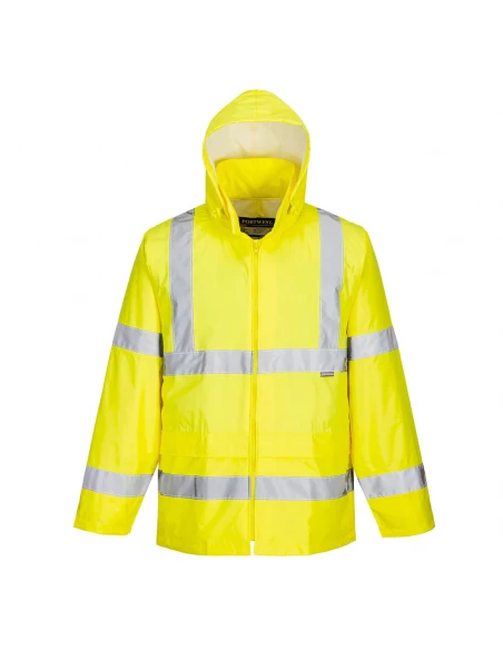 Veste de pluie Hi-Vis couleur : Jaune taille L - PORTWEST