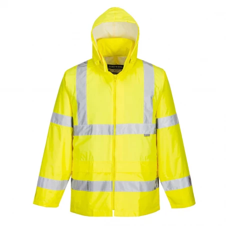 Veste de pluie Hi-Vis couleur : Jaune taille XXL - PORTWEST