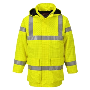 Veste de pluie hi-vis multi lite Bizflame couleur : Jaune taille 4XL - PORTWEST