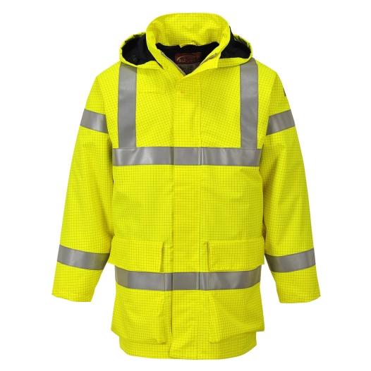 Veste de pluie hi-vis multi lite Bizflame couleur : Jaune taille XL - PORTWEST