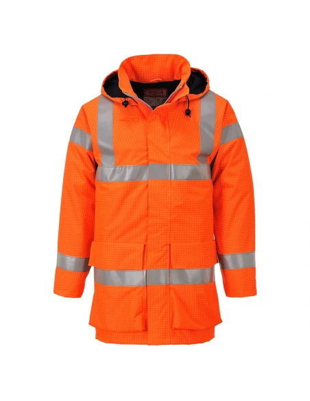 Veste de pluie hi-vis multi lite Bizflame couleur : Orange taille M - PORTWEST