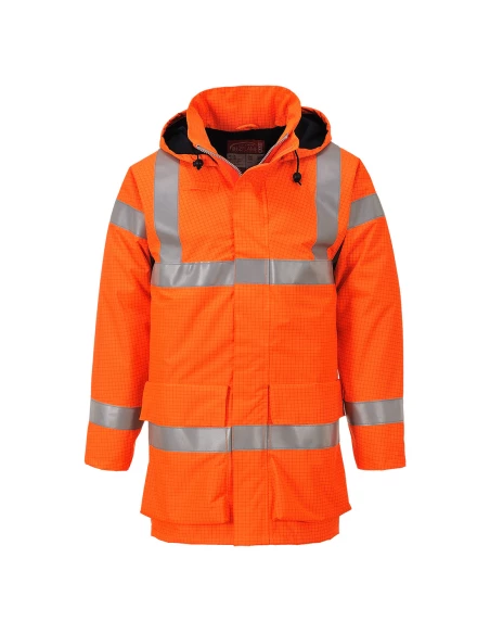 Veste de pluie hi-vis multi lite Bizflame couleur : Orange taille XL - PORTWEST