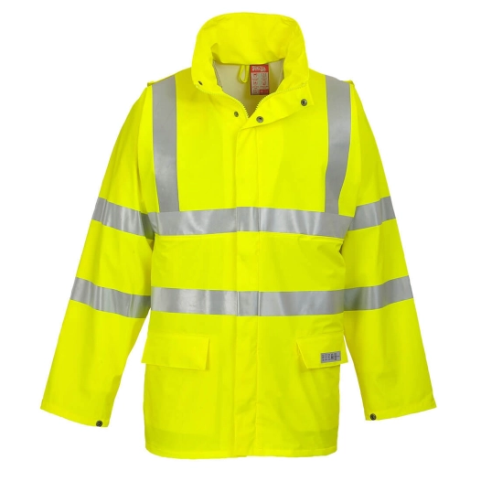 Veste de pluie HiVis FR Sealtex couleur : Jaune taille XL - PORTWEST
