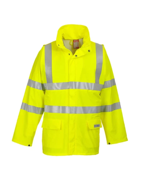Veste de pluie HiVis FR Sealtex couleur : Jaune taille XL - PORTWEST