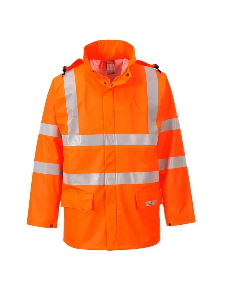 Veste de pluie HiVis FR Sealtex couleur : Orange taille S - PORTWEST