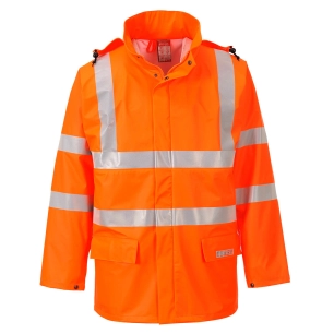 Veste de pluie HiVis FR Sealtex couleur : Orange taille XL - PORTWEST