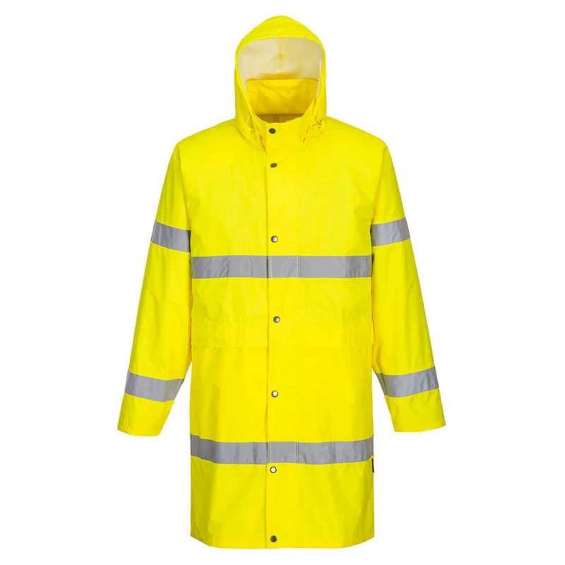 Manteau de pluie Hivis 100cm couleur : Jaune taille XL - PORTWEST