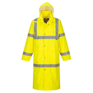 Manteau de pluie HiVis 122cm couleur : Jaune taille 4XL - PORTWEST