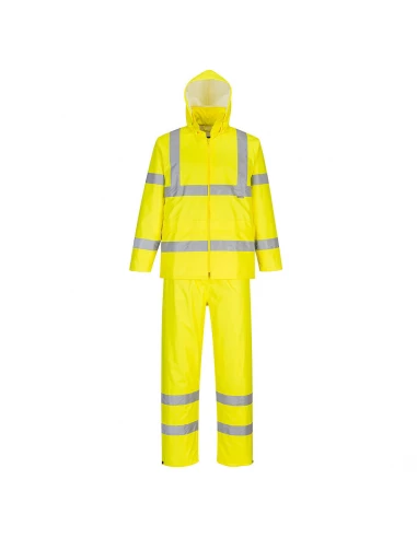 Ensemble de pluie enroulable haute visibilité couleur : Jaune taille XL - PORTWEST