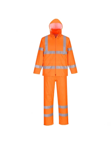 Ensemble de pluie enroulable haute visibilité couleur : Orange taille XL - PORTWEST